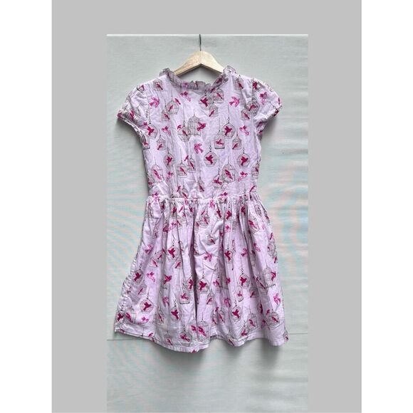 Lands End Kids Pink Bird Girls Dress size 10 - Picture 8 of 8